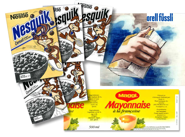 Illustration, Nesquik, Hase, Maggi, Orell füssli